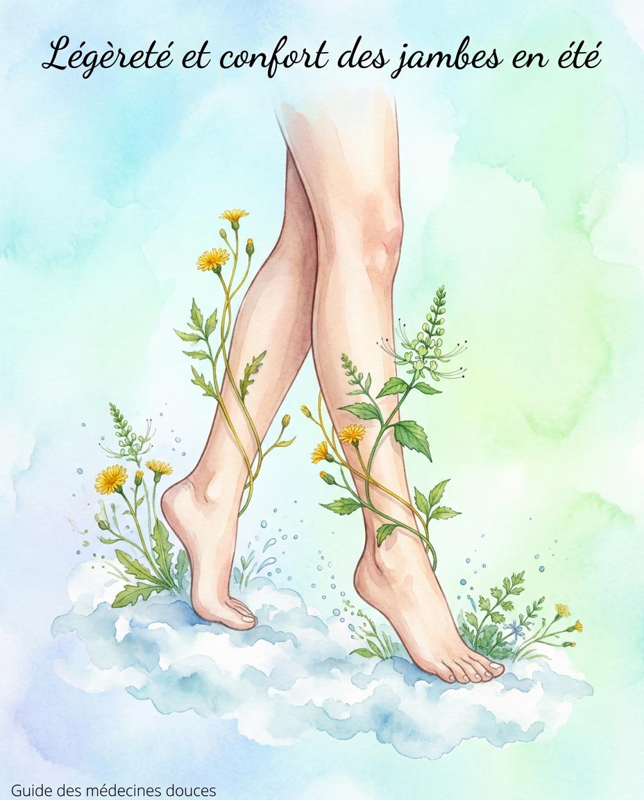 Légèreté et confort des jambes en été