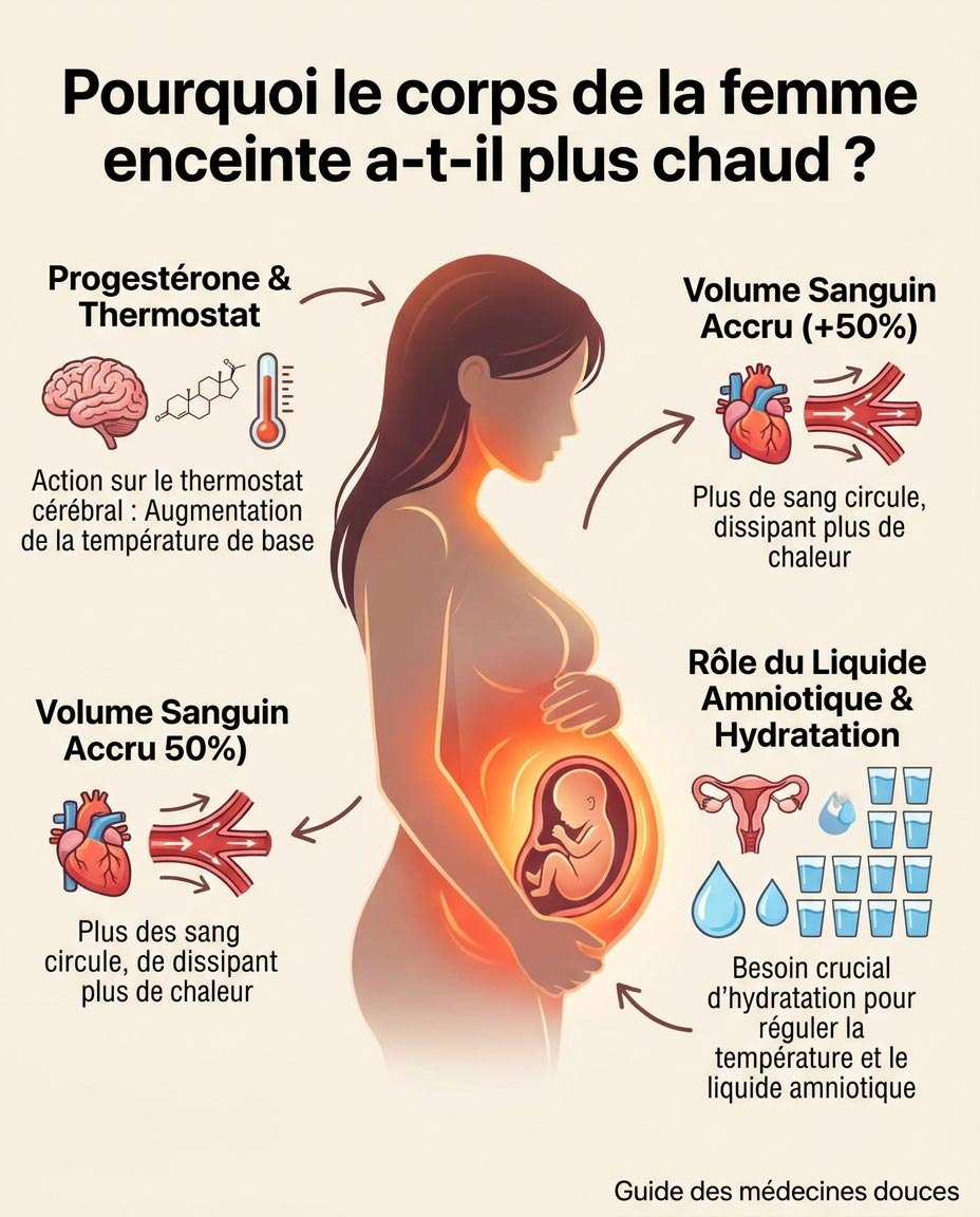 Pourquoi le corps de la femme enceinte a-t-il plus chaud ?