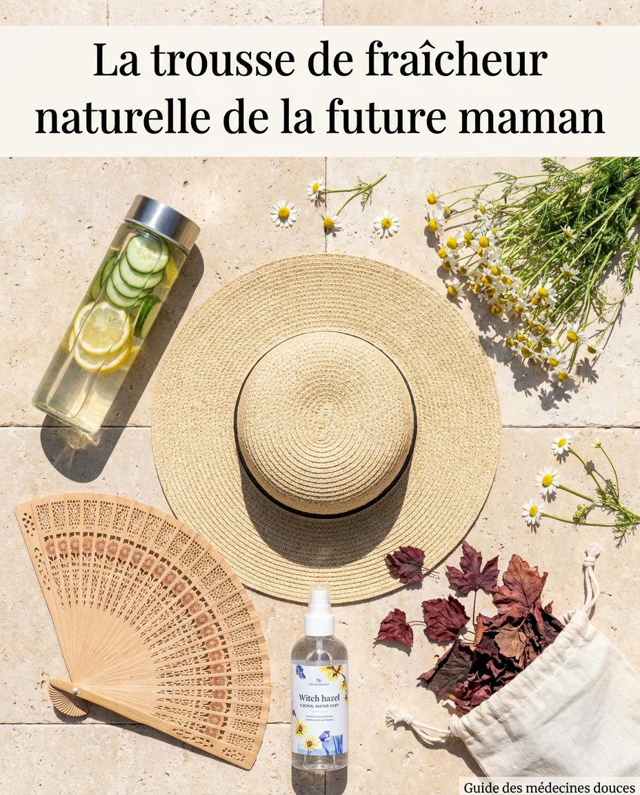 La trousse de fraîcheur naturelle de la future maman