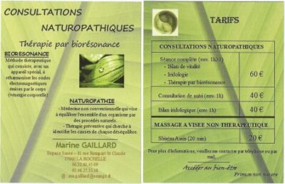 Naturopathie, iridologie, médecine quantique dans le 17 Charente-Maritime à La Rochelle