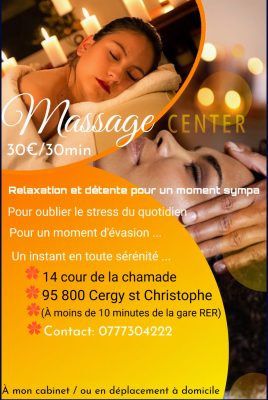 Massage bien être dans le 95 Val-d’Oise à Cergy
