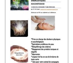 Magnétiseuse, hypnothérapeute soins énergétiques dans le 71 Saône-et-Loire à Épervans