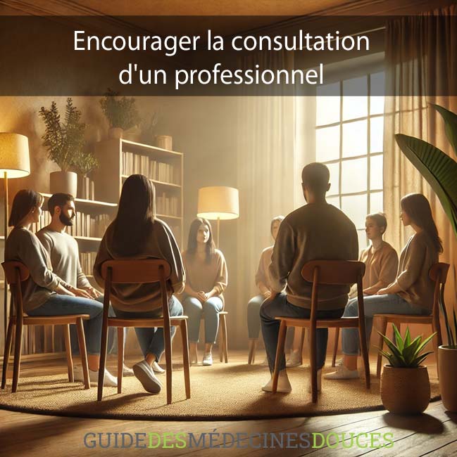 Encourager la consultation d'un professionnel