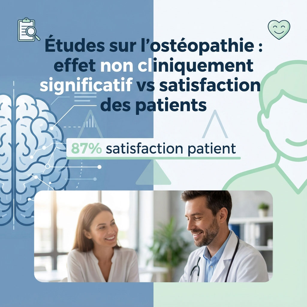 Étude ostéopathie : lombalgie chronique et le fossé entre la science et la réalité