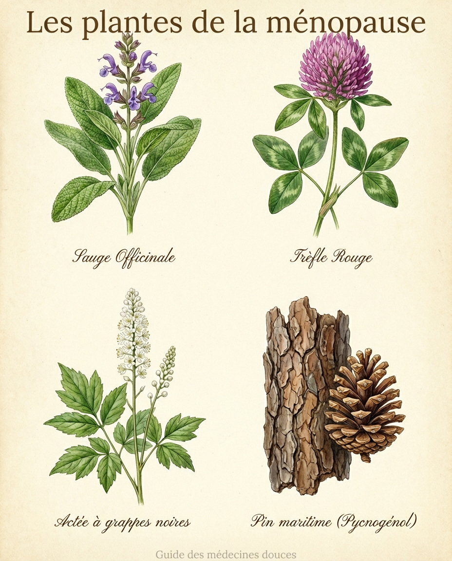 Des plantes pour la ménopause